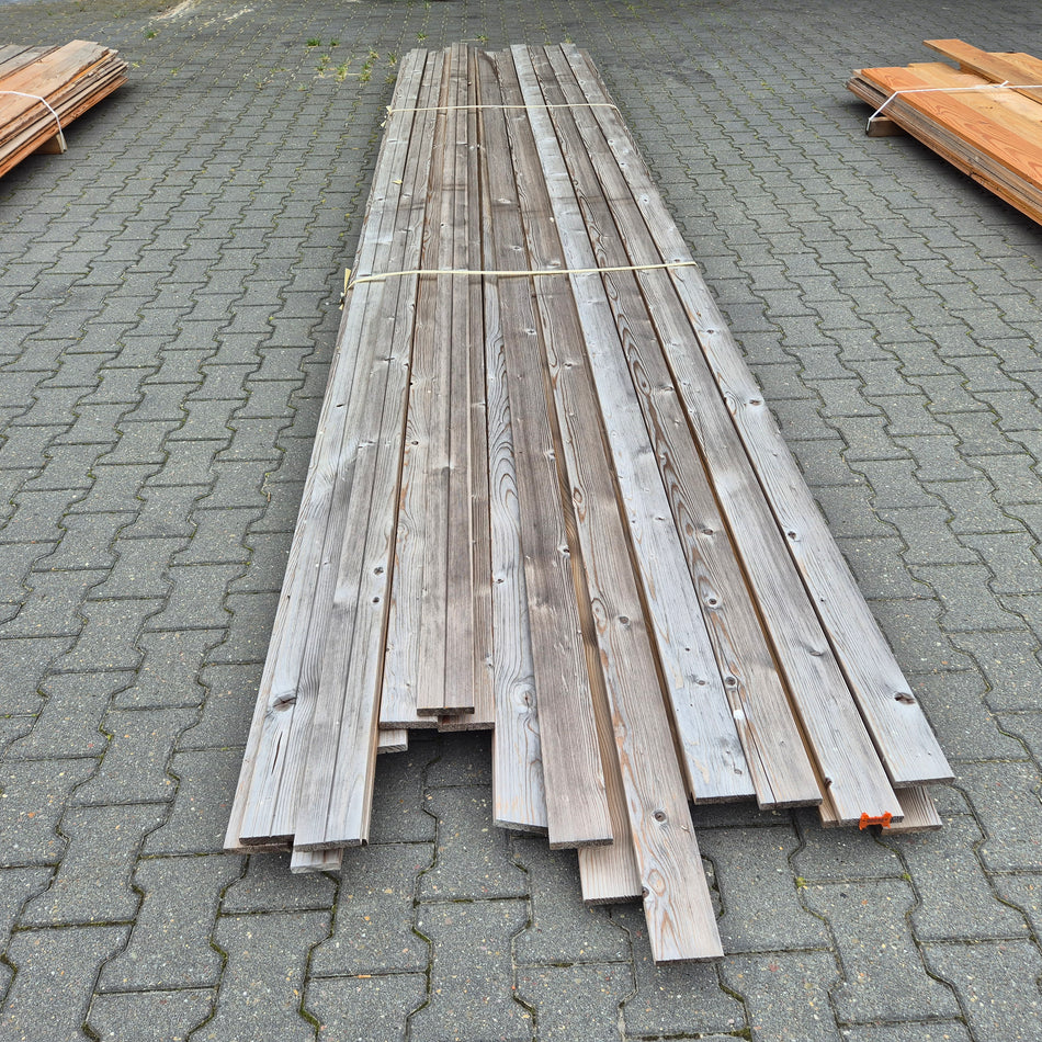 Partij Thermo Vuren Geborstelde Planken 3000 tot 4800mmx66-90x18mm