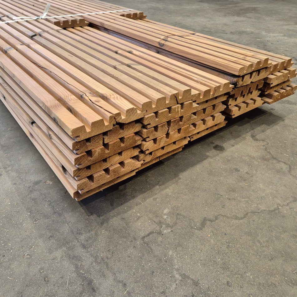 Partij Thermo vuren Triple, Blok 4 Profiel, 4200x185-175x34mm en 1  st 2125-2410-2860x185-175x34mm