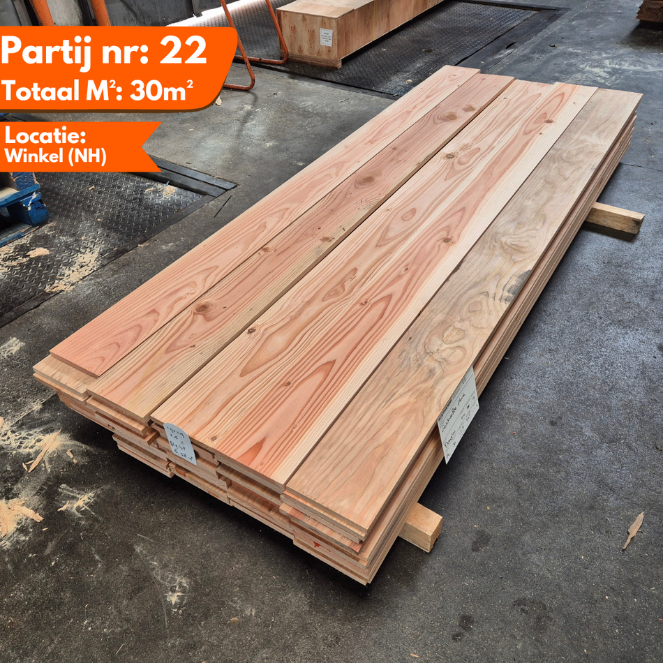 Douglas Geschaafde Planken 2500x190x19mm