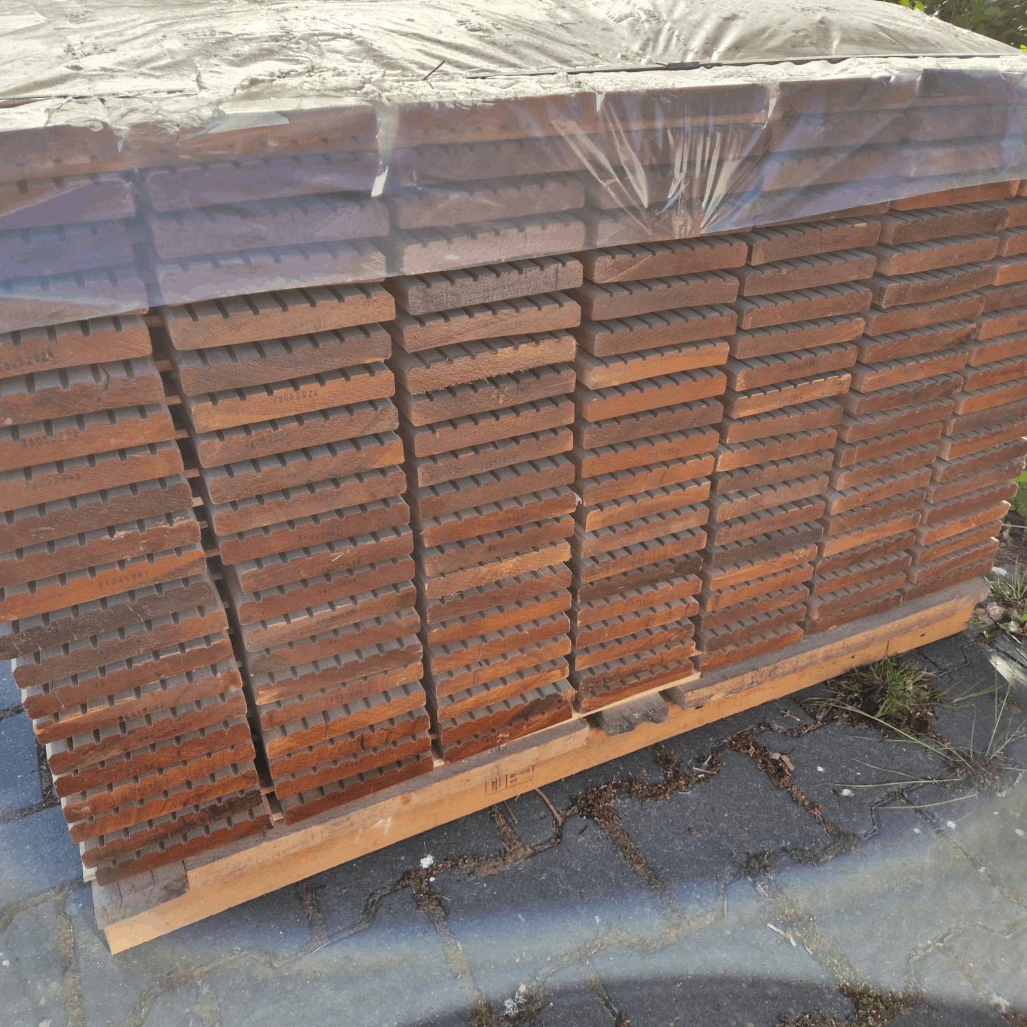 Vlonderplank Bangkirai 4900x145x21mm