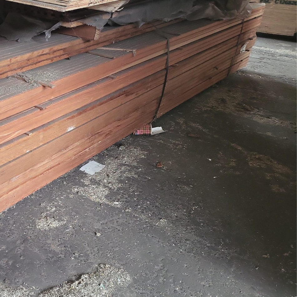 Geschaafde Kapur Paal 3000x65x65mm