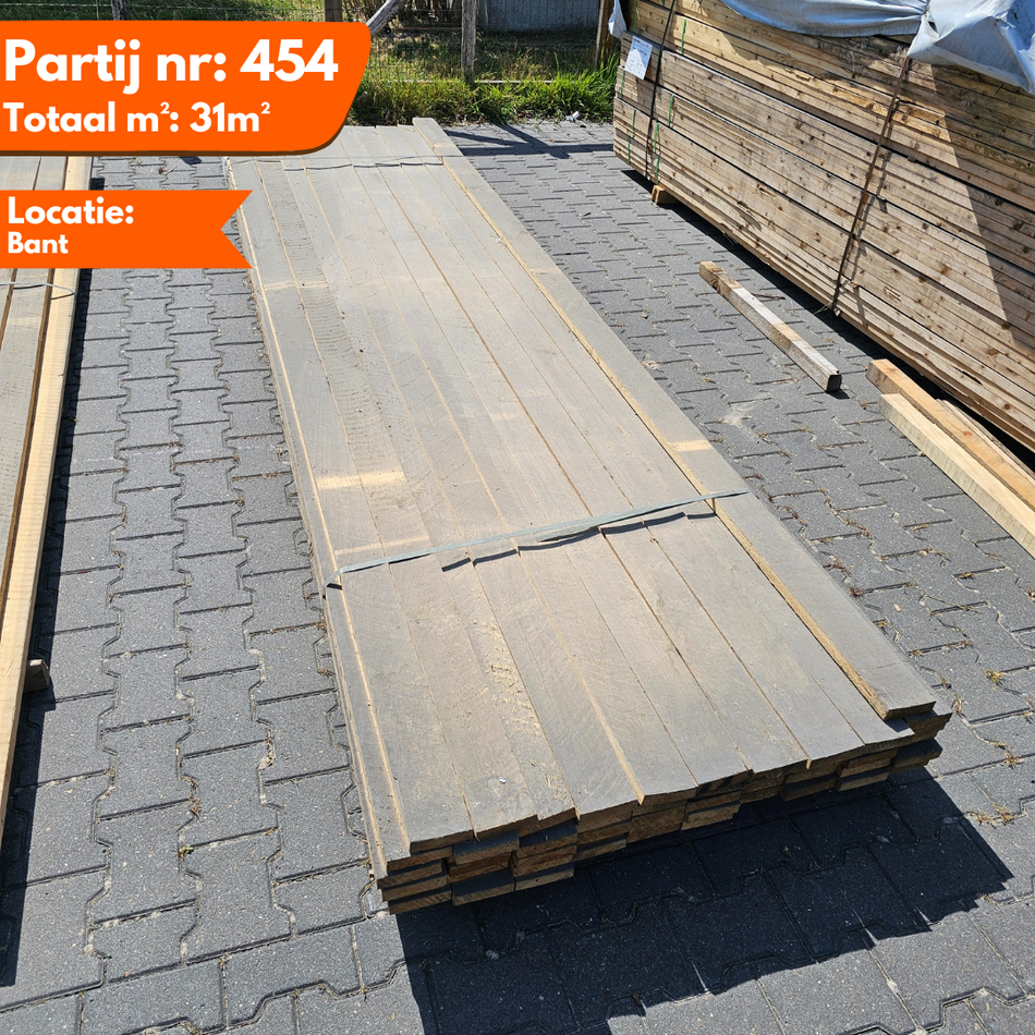 Partij Vuren Balken/Planken 3900x100x25mm