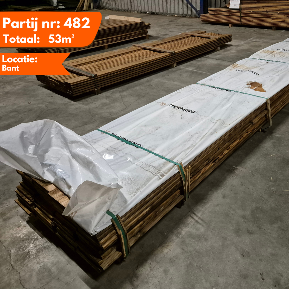 Thermo Vuren Geschaafde Plank 5400x190x20mm