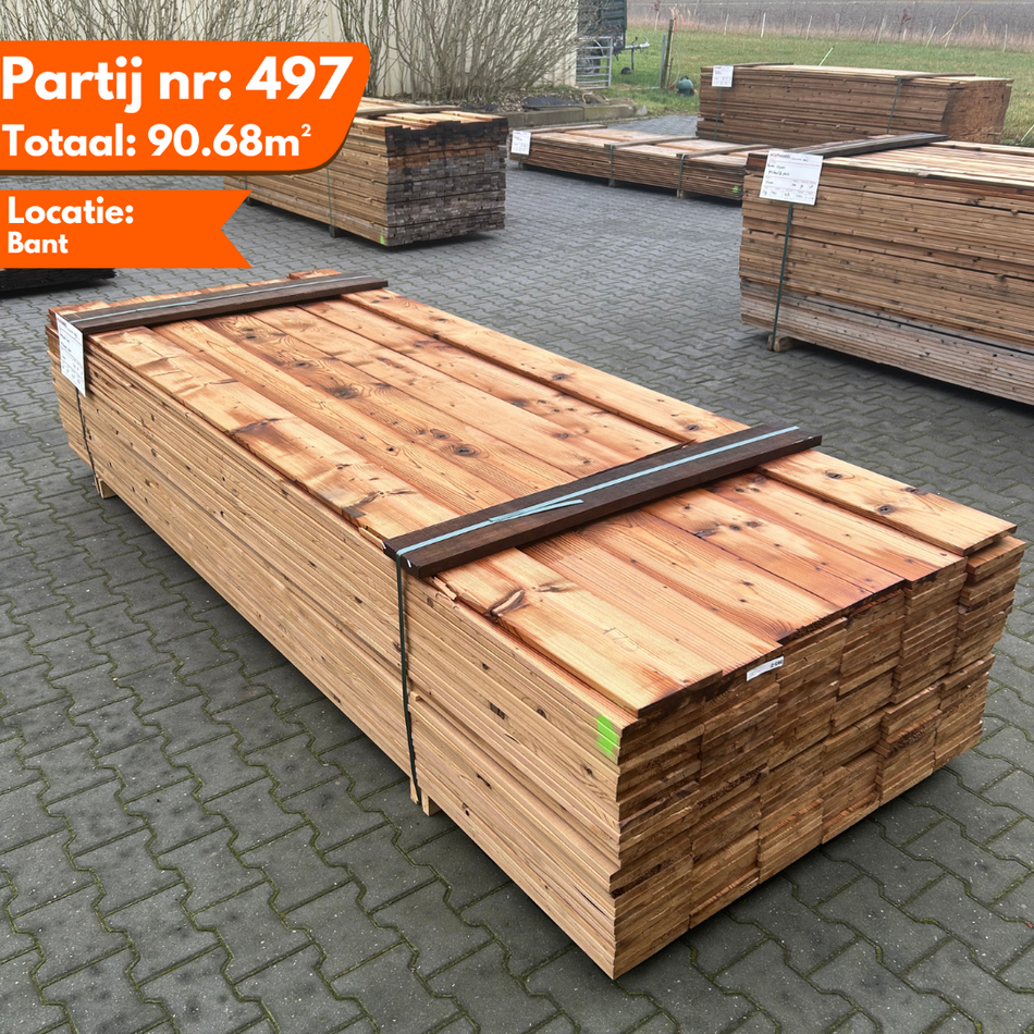 Thermo Vuren Geschaafde Plank 3000x185x18mm