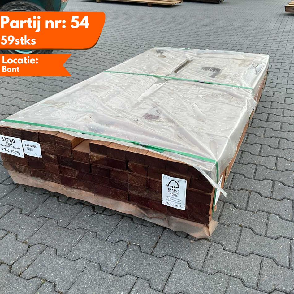 Angelim Vermelho Hardhouten Balken 2000x90x45mm