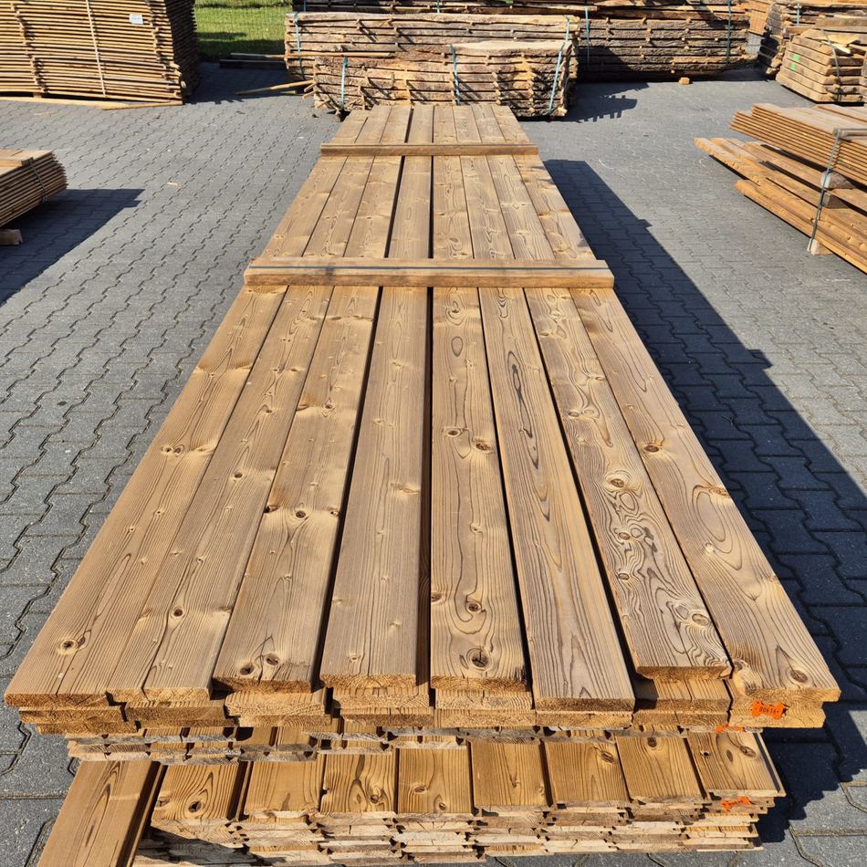 Thermo Vuren Vlonderplank 4800-5400x140x28mm
