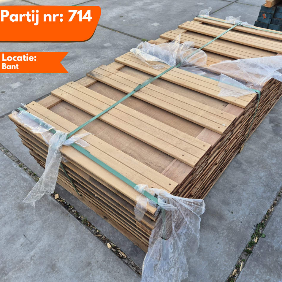 Keruing Tuinschermen 1800x900x45mm