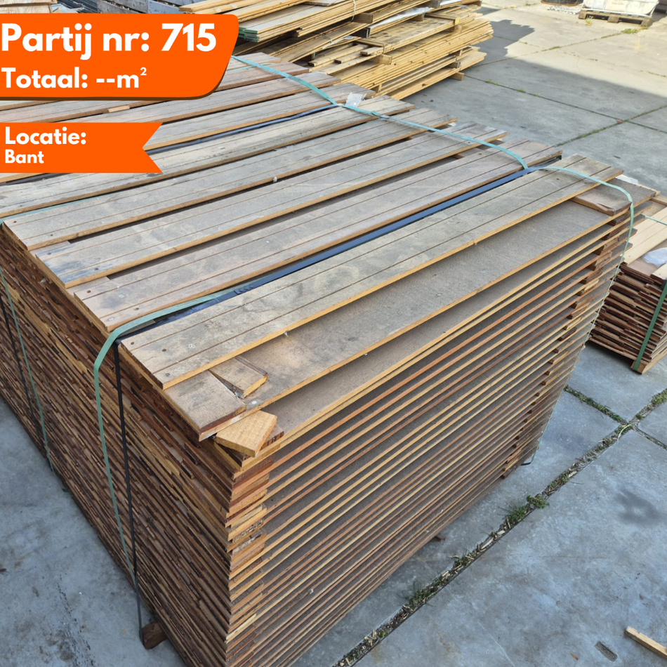 Keruing Tuinschermen 1800x1500x45mm