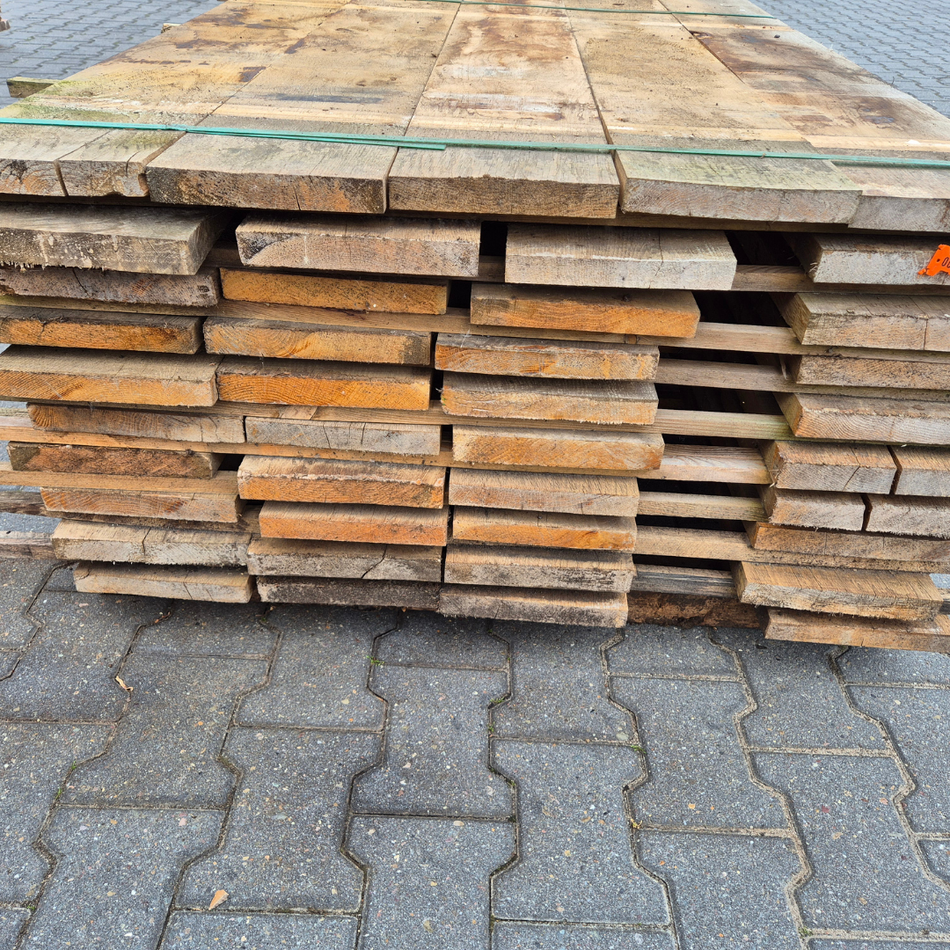 Eiken planken fijnbezaagd 2500-3000x200x27mm