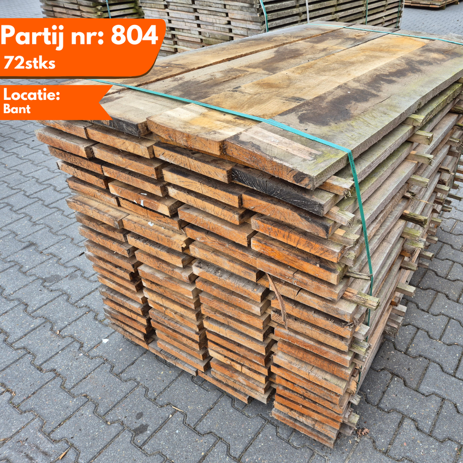 Eiken planken fijnbezaagd 1550x220x27mm