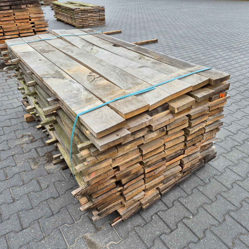 Eiken planken fijnbezaagd 2000x2300x220x27mm