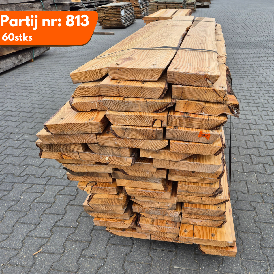Partij Douglas Boomstamplanken (Gelakt) 2160x200-300x50mm