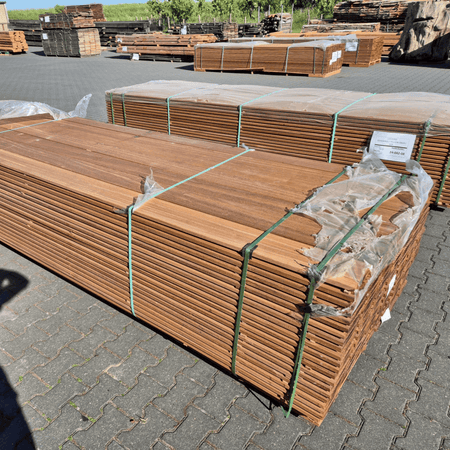 Vlonderplank Bangkirai 4900x145x21mm