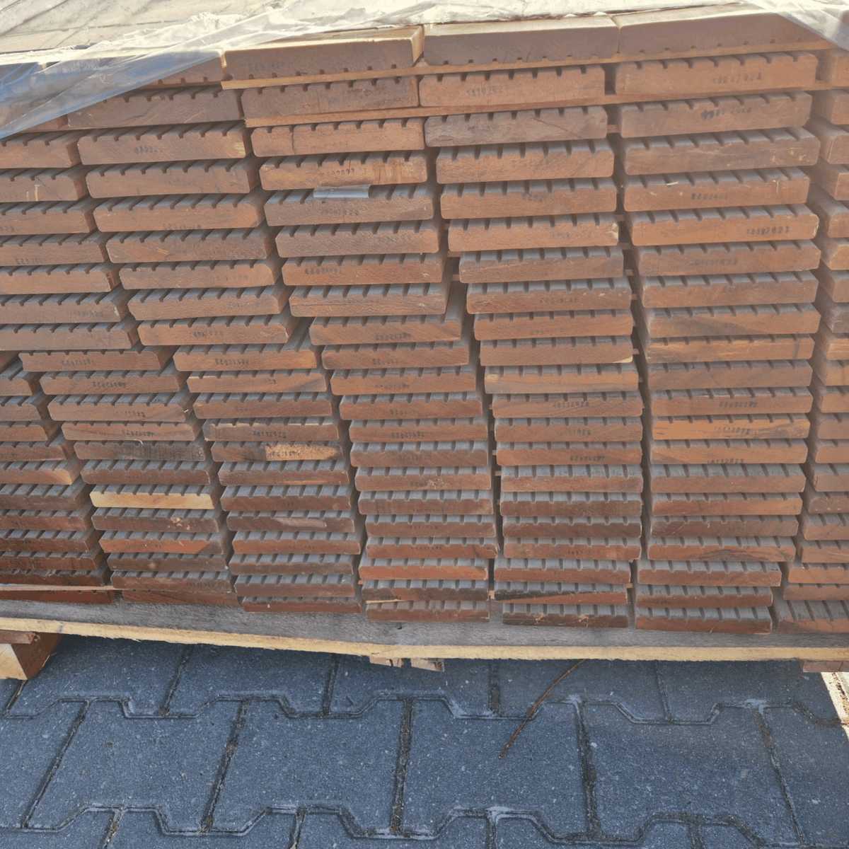 Vlonderplank Bangkirai 4900x145x21mm