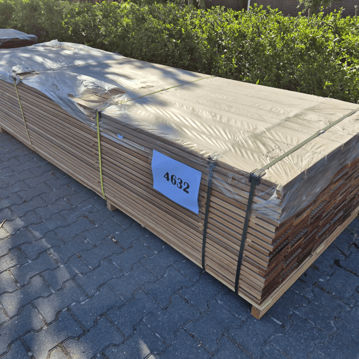 Vlonderplank Bangkirai 4900x145x21mm