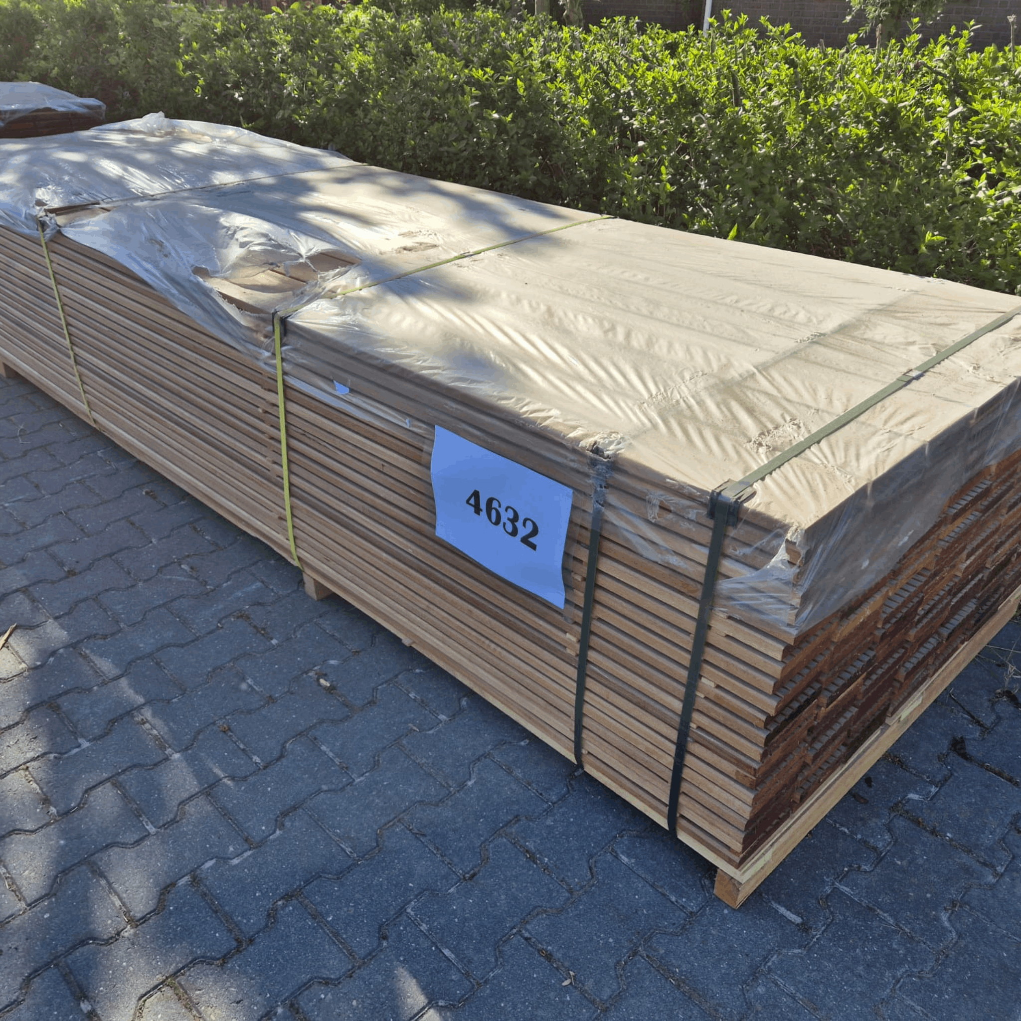 Vlonderplank Bangkirai 4900x145x21mm