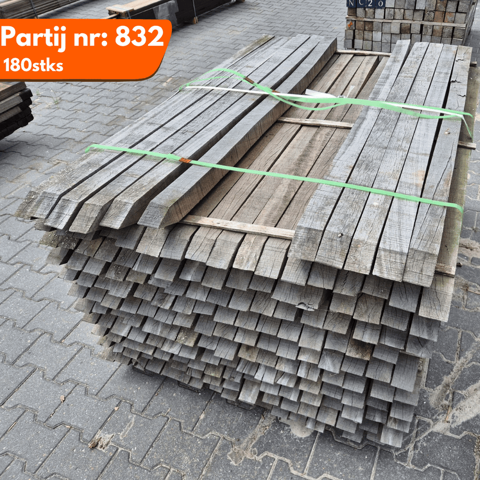 Partij Azobe Palen 1500x60x60mm