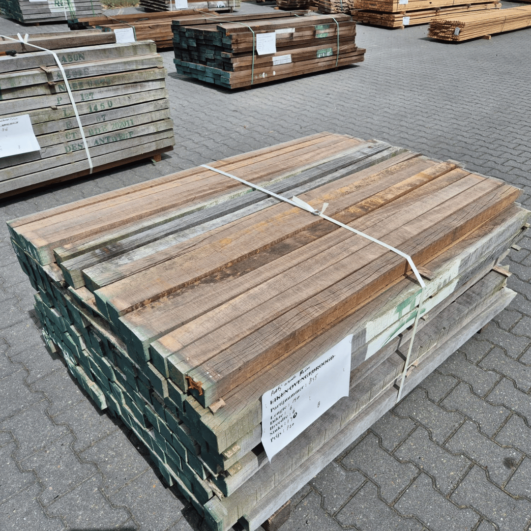 Partij Azobe Palen 1500x60x60mm