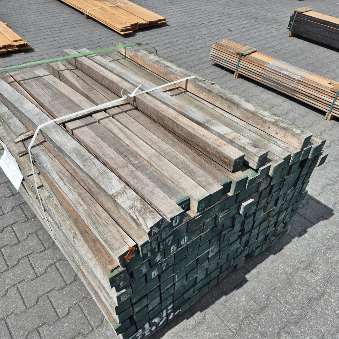 Partij Azobe Palen 1500x60x60mm