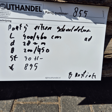 Eiken Schaaldelen 4000-4600x200-450x28mm