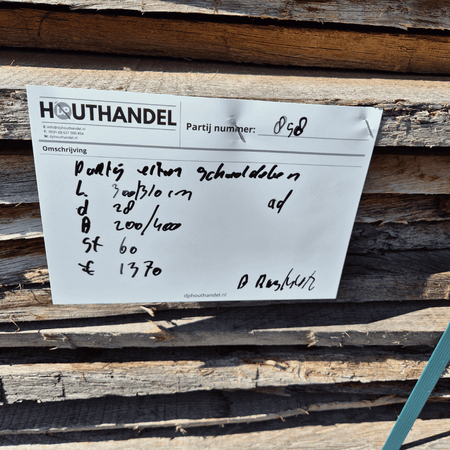 Eiken Schaaldelen 3000-3100x200-400x28mm