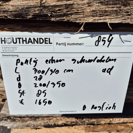 Eiken Schaaldelen 3000-3100x200-350x28mm