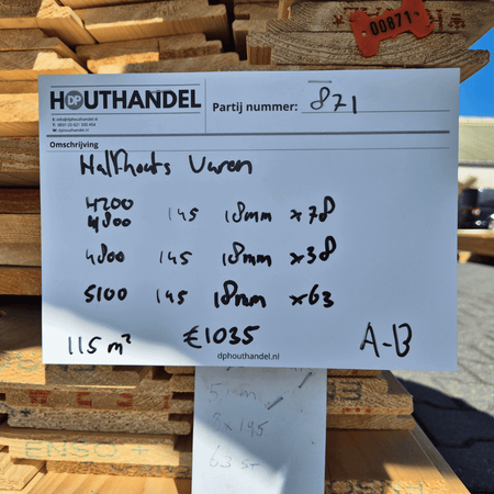 Vuren Halfhouts Rabat 4200-5100x145x18mm