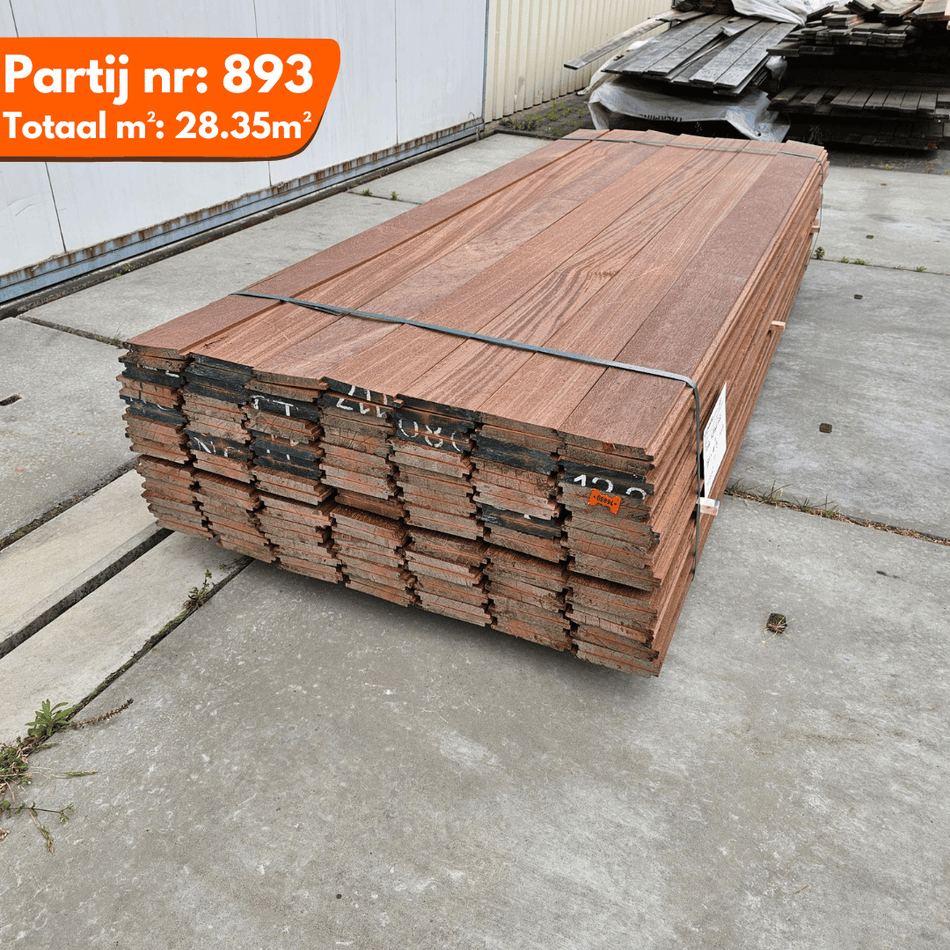 Azobe Geschaafde Planken 1500x130x19mm