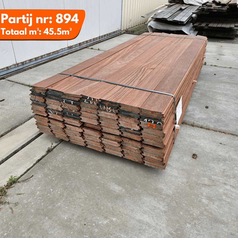Azobe Geschaafde Planken 2500x135x19mm
