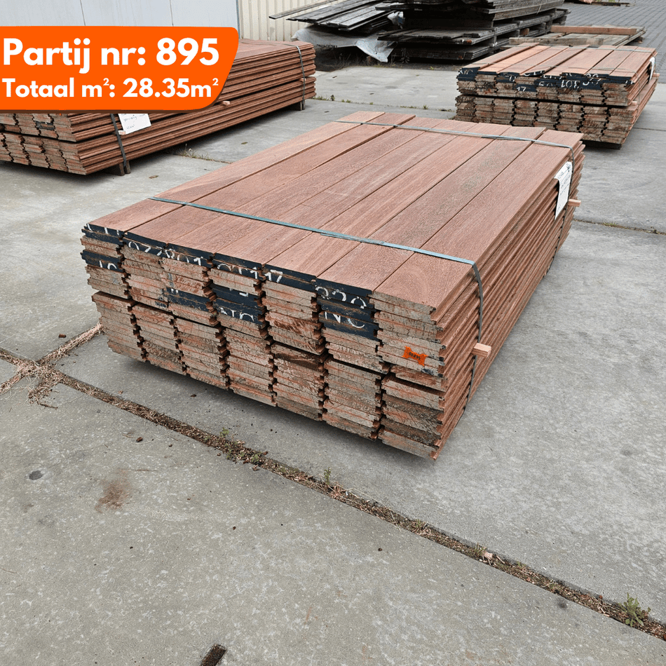 Azobe Geschaafde Planken 1500x130x19mm