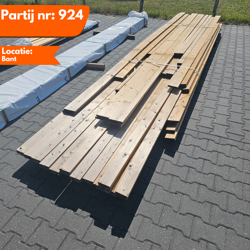 Thermo Vuren Mix Partij (plank/balk) 2900-5400x40-140x18-40mm
