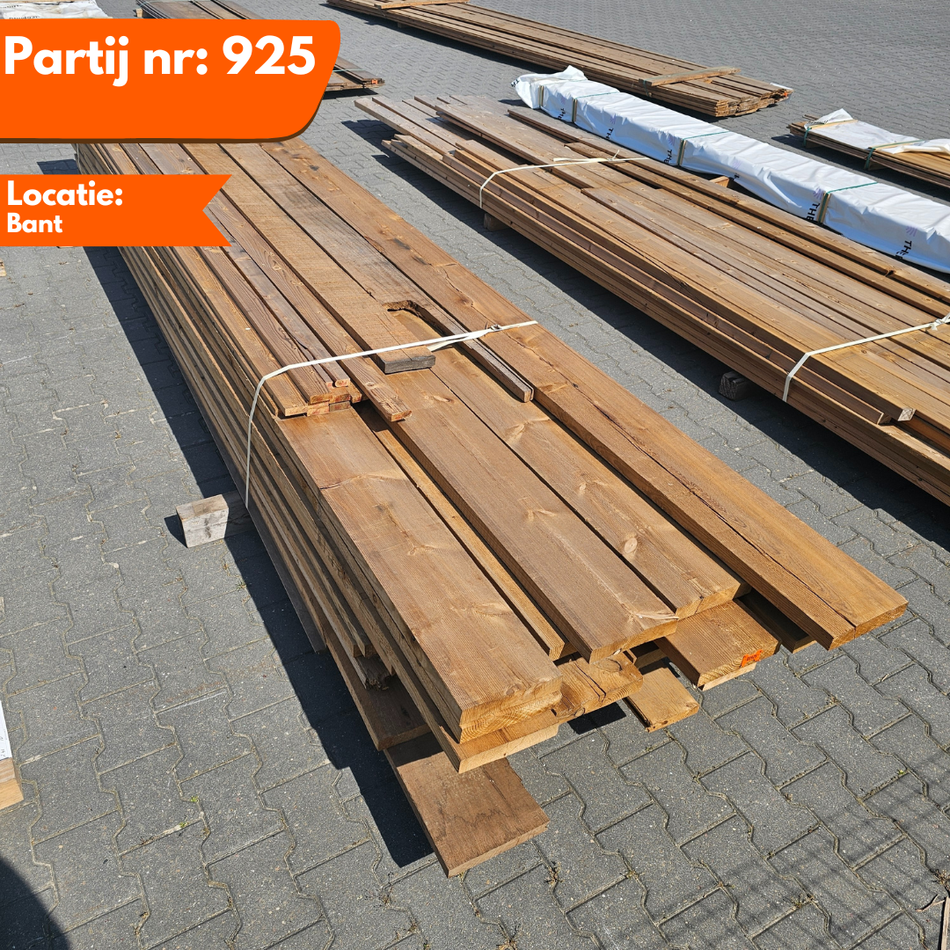 Thermo Vuren Mix Partij (Balken/Latten) 3000-5100x50-200x20-40mm