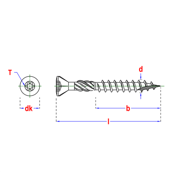 Potdekselschroef Zwart T15 Ø4,0x45 | 200 stuks