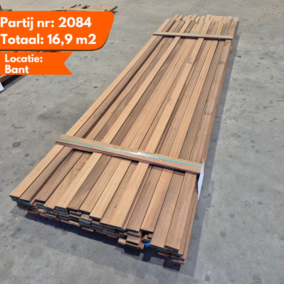 Thermo Ayous Geschaafde Planken 3950-3350x66x18mm Partij 2084