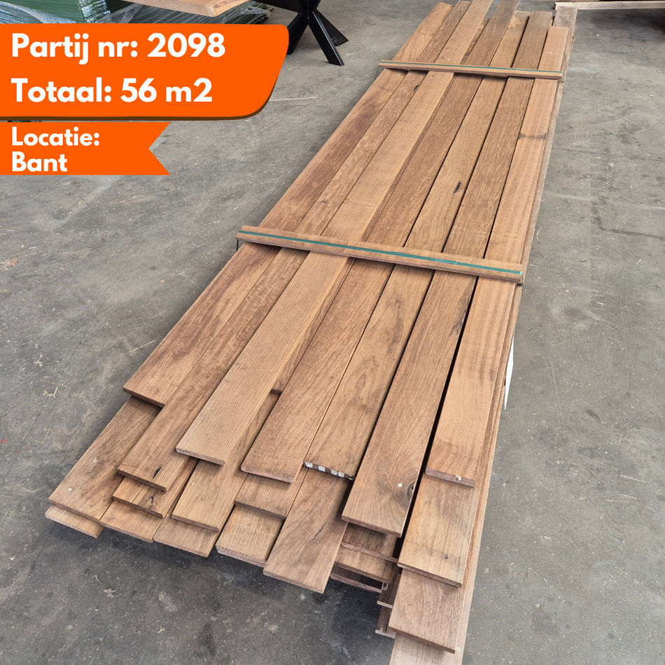 Thermo Frake Geschaafde Plank mix partij van 2000 tot 4750x140x19mm