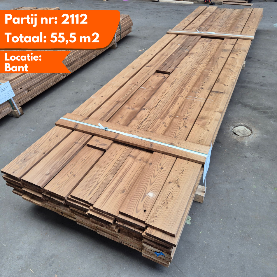 Thermo Vuren Geborstelde Planken 4200x140x19mm