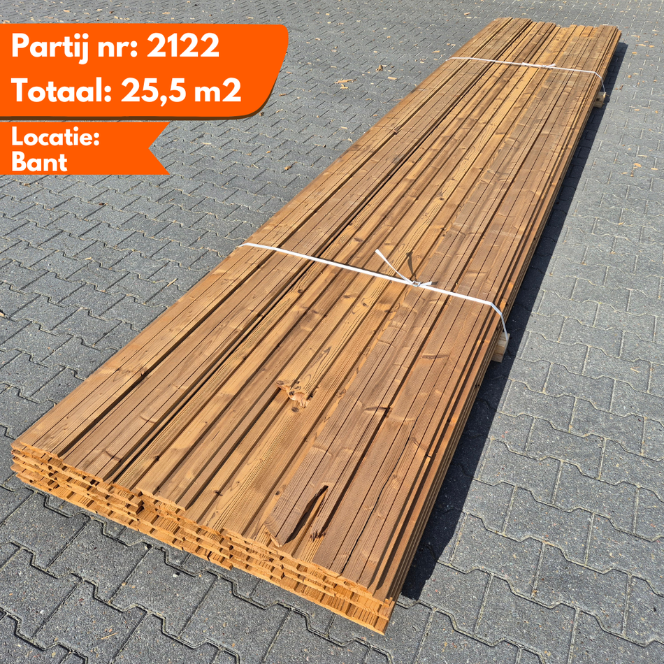Thermo Vuren Halfhouts Rabat dubbel rhombus 5100-4200x138-125x19mm