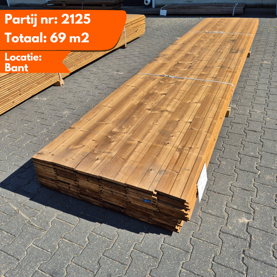 Partij Thermo Vuren Halfhouts Rabat 5100x185-175x19mm