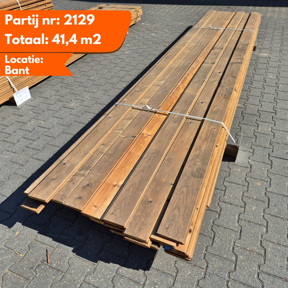 Partij Thermo vuren channelsiding 4800-3900x140-130x17mm