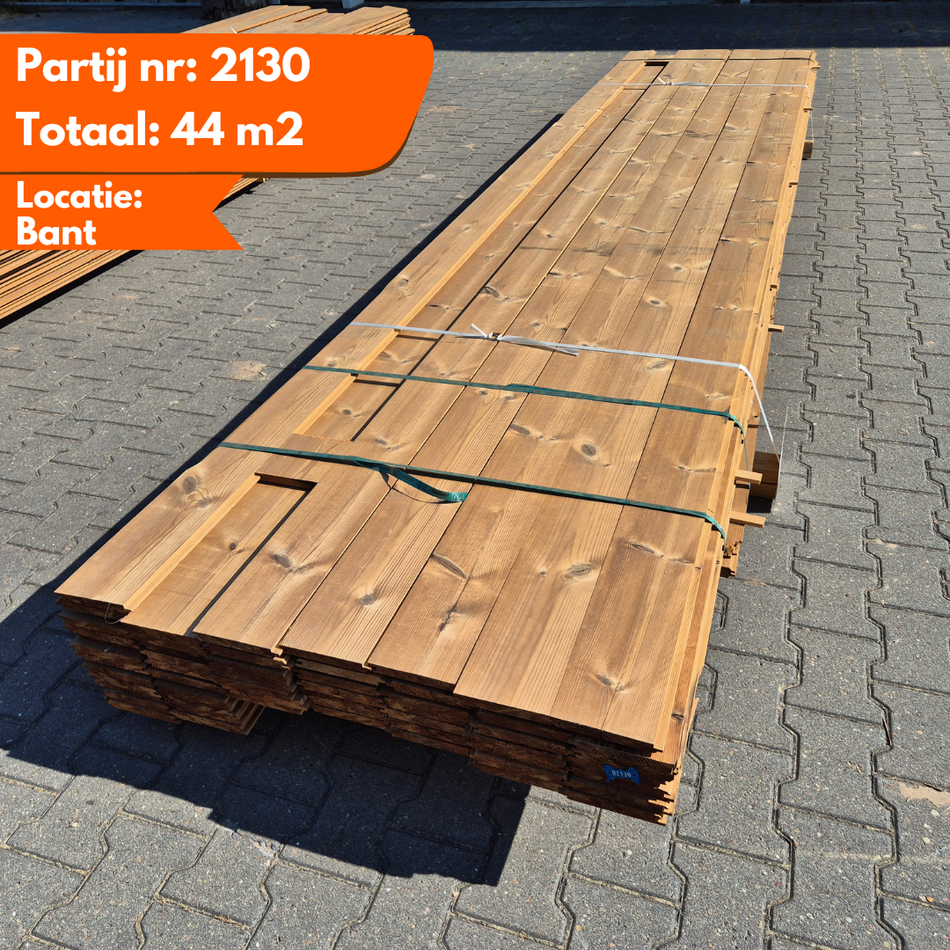 Partij Thermo vuren channelsiding 4500-3900x143-130x17mm