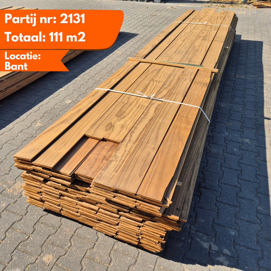 Partij Thermo Radiata Pine channelsiding 4900x140-130x15mm