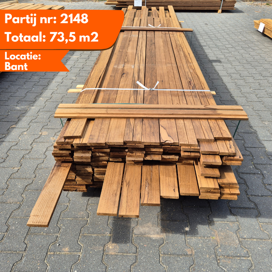Partij Thermo Frake Geschaafde Plank 2750 tot 4850x90tot140x18mm