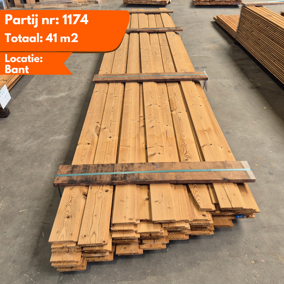 Partij Thermo vuren channelsiding 5100x140-130x19mm