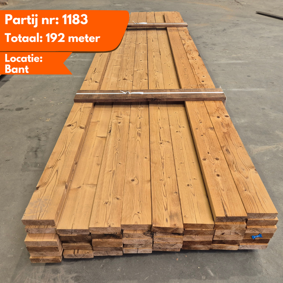 Partij Thermo Vuren Balken 4200-4500x136x40mm