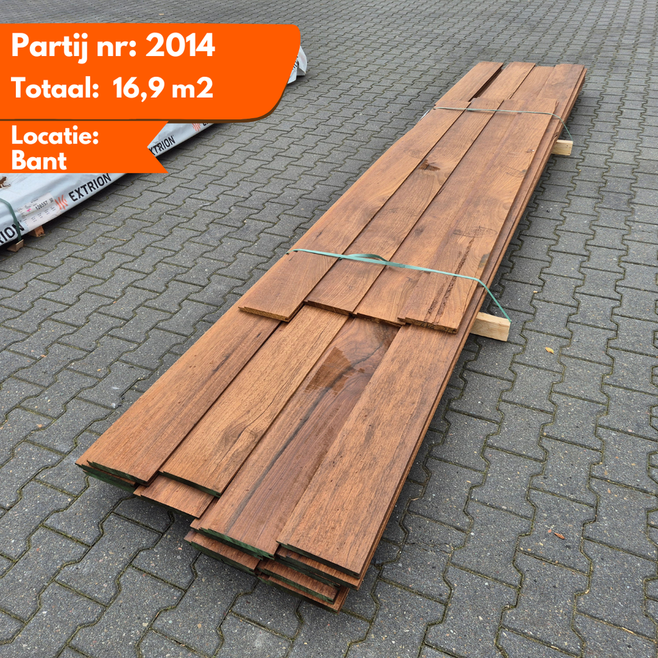 Partij Thermo Ayous Planken channelsiding 2450-3650-4250x185/175x20 mm