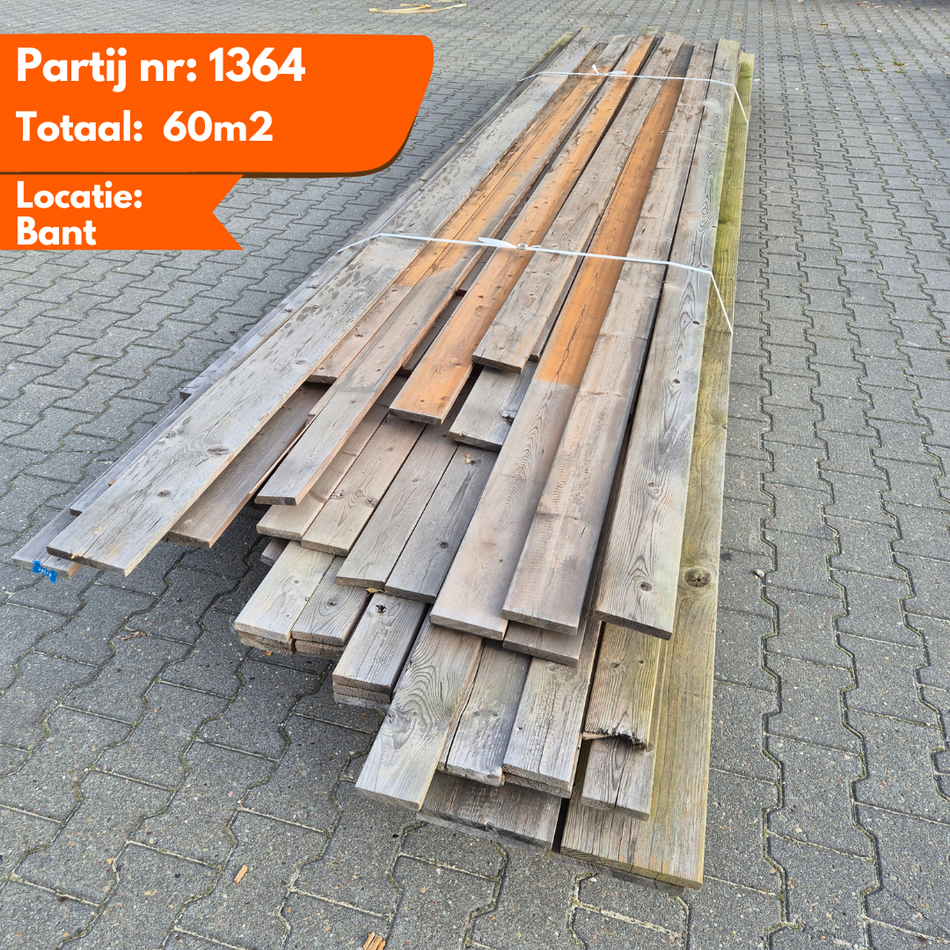 Mix Partij Thermo Vuren Geschaafde Planken 3600 tot 5800x66-90-115-185x18mm