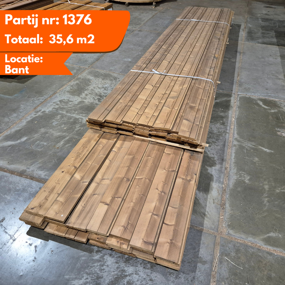 Partij Thermo vuren channelsiding 4500-5400x140-130x20mm