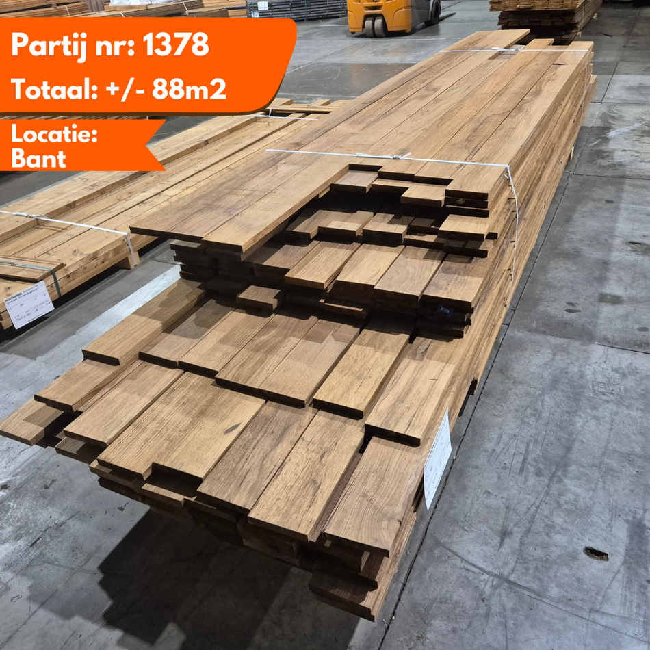 Partij Thermo Frake Geschaafde Planken van 3050 tot 4800x140x22mm
