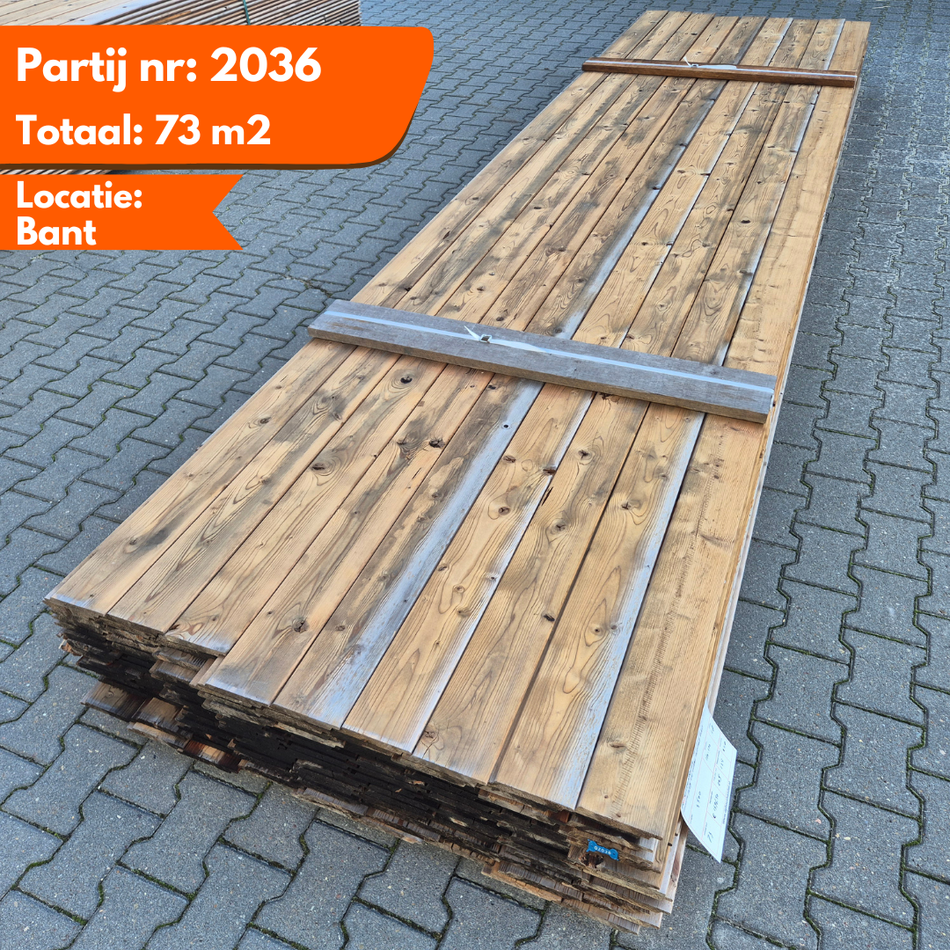 Thermo Vuren Halfhouts Rabat 4500x140-130x18 mm