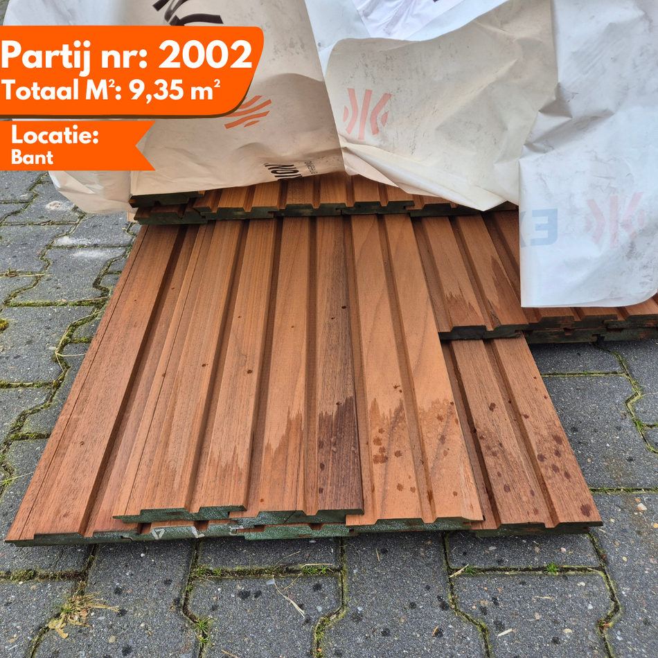 Thermo Ayous Planken dubbel rhombus 2400-2750-3050-3350x140-130x25mm